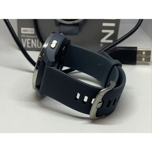 Garmin 62A020364 Unisex Gray Rubber Strap Digital Black Dial Smartwatch WAT38 main image 12